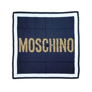 Moschino in Teddy Bear Font Silk Scarf